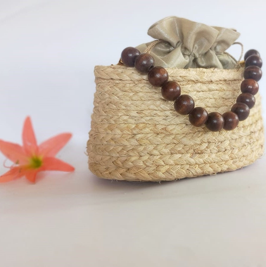 Handmade Banana Fibre Bucket Bag – Eco-Friendly & Stylish